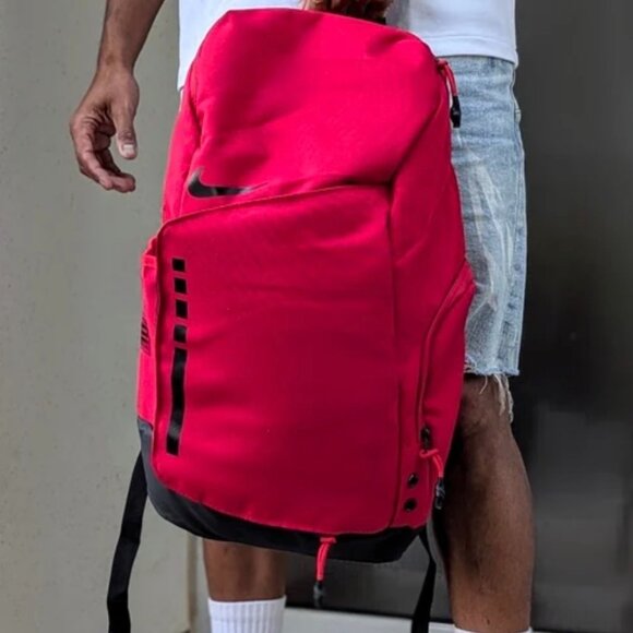 NEW EDITION! Nike Elite Pro Hoops Basketball Backpack Red 32L - Picture 2 of 5